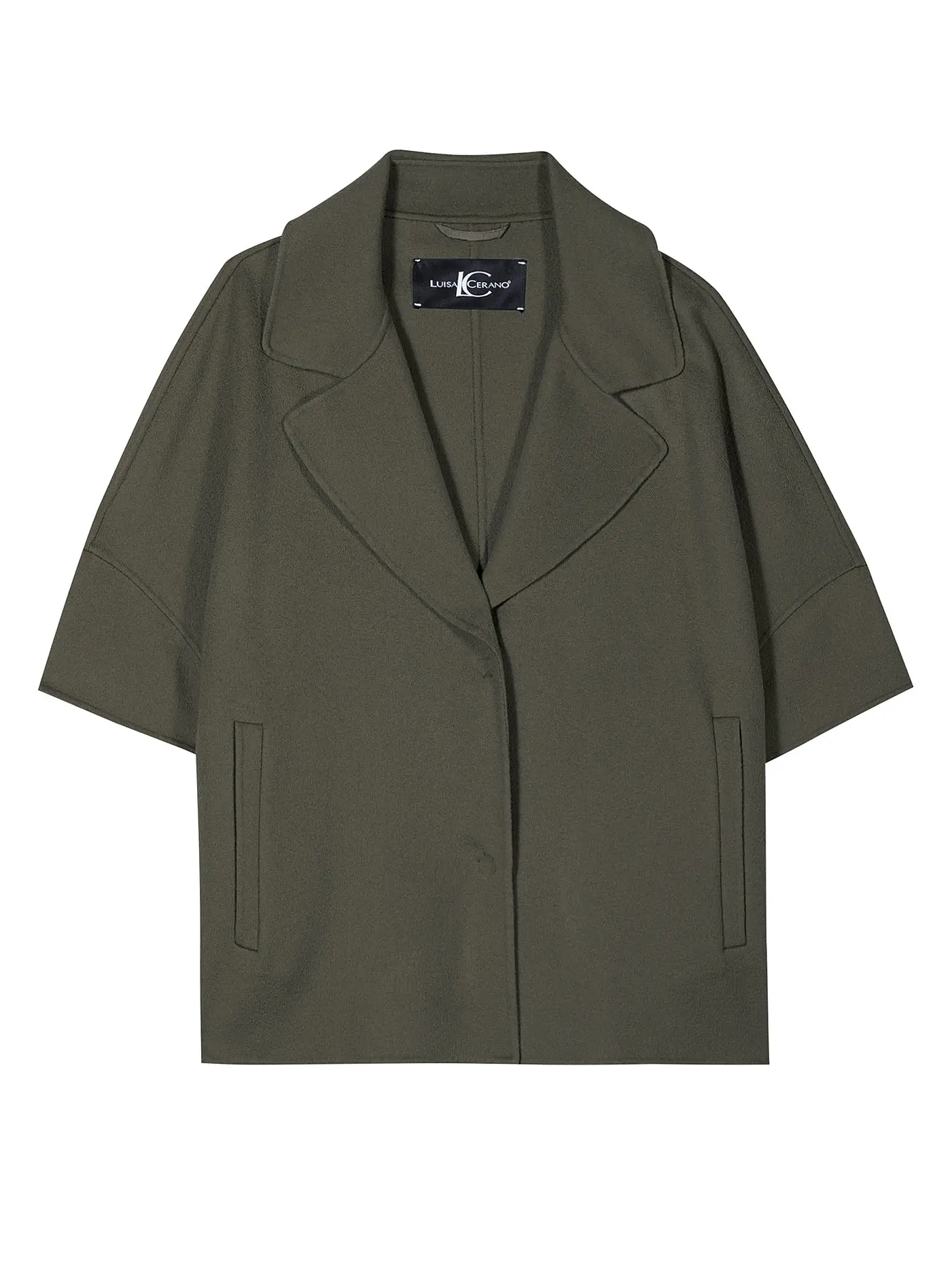 LUISA CERANO | Cape - Poncho | olive