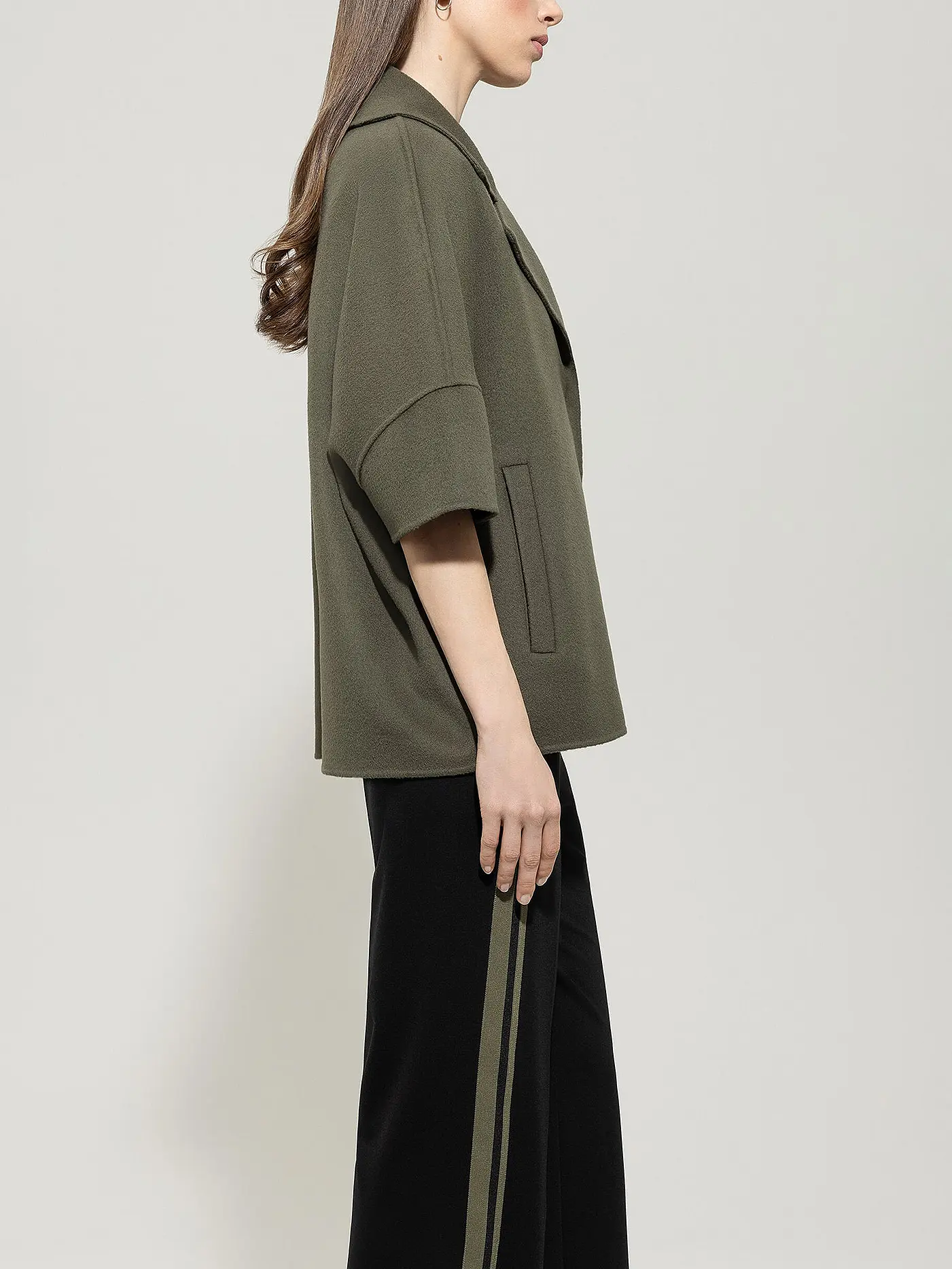 LUISA CERANO | Cape - Poncho | olive