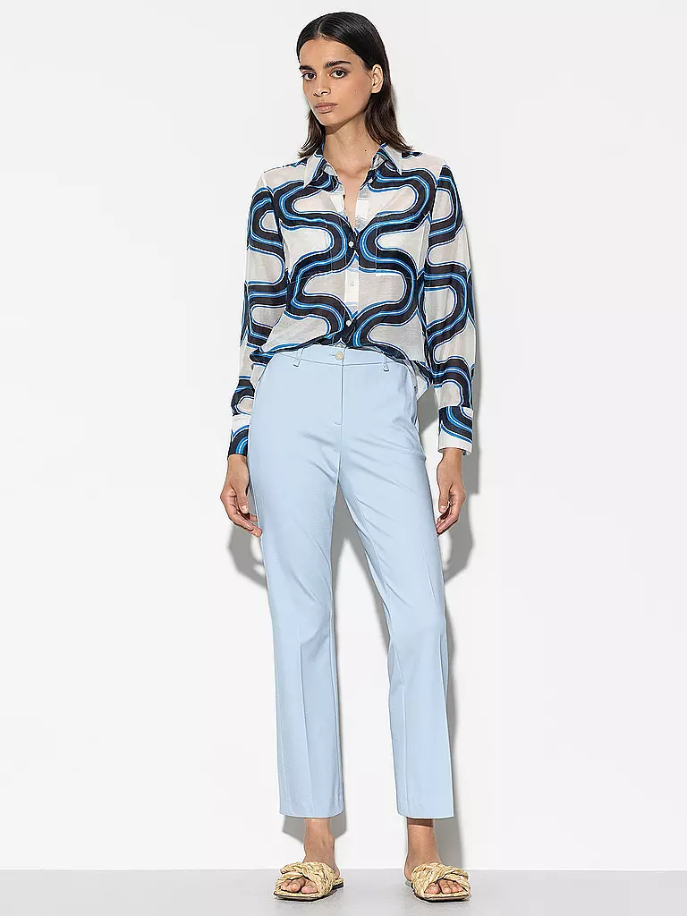 LUISA CERANO | Hose Flared Fit | blau