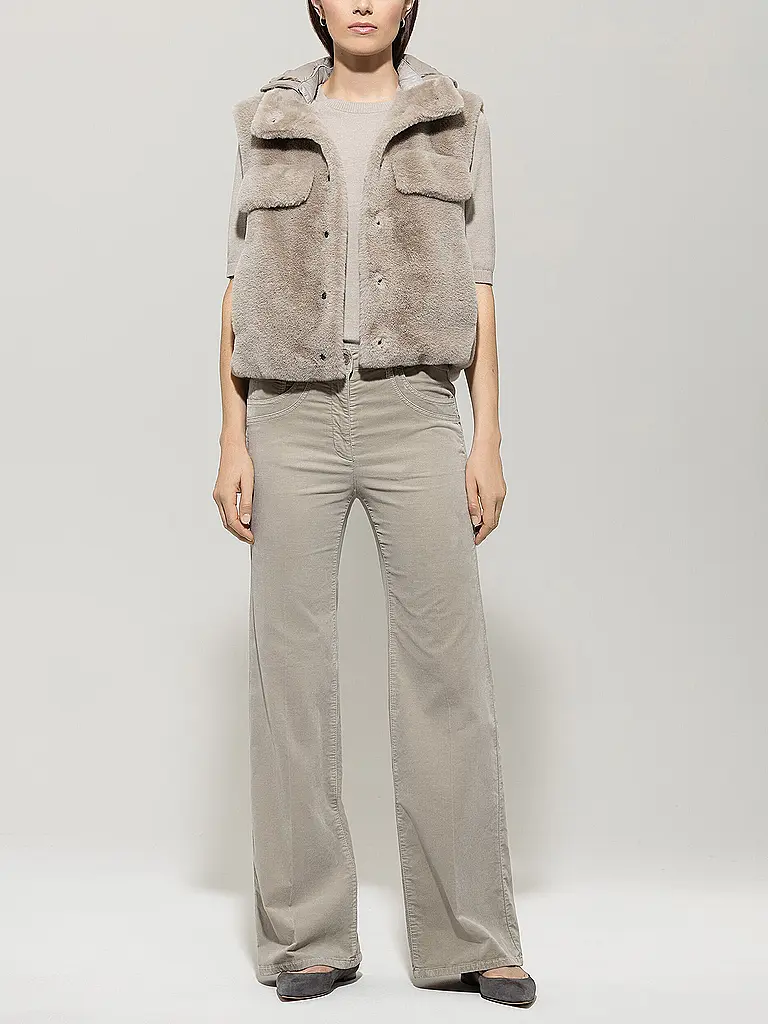 LUISA CERANO | Hose Flared Fit | beige