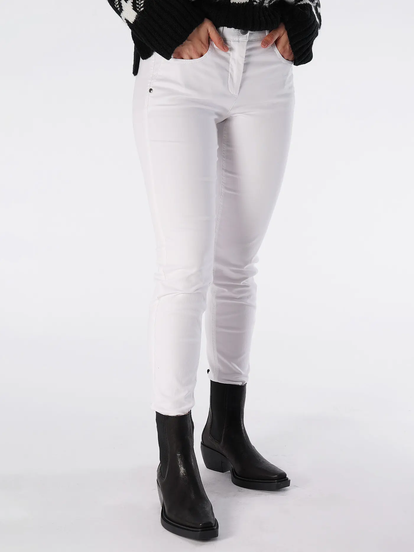 LUISA CERANO | Hose Skinny Fit 7/8 | weiss