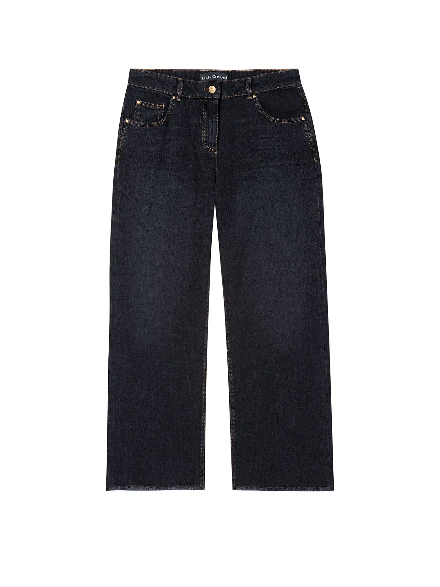 LUISA CERANO | Jeans Wide Leg  | schwarz