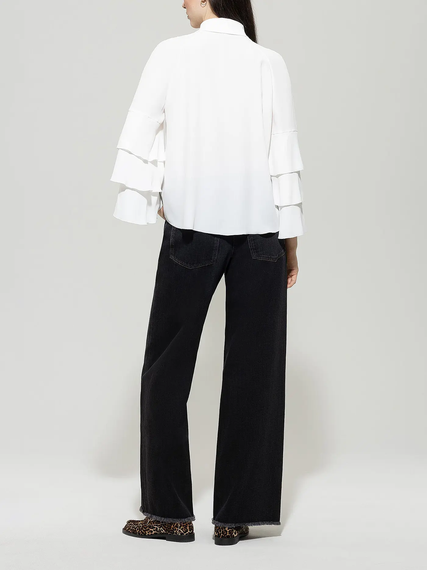 LUISA CERANO | Jeans Wide Leg  | schwarz