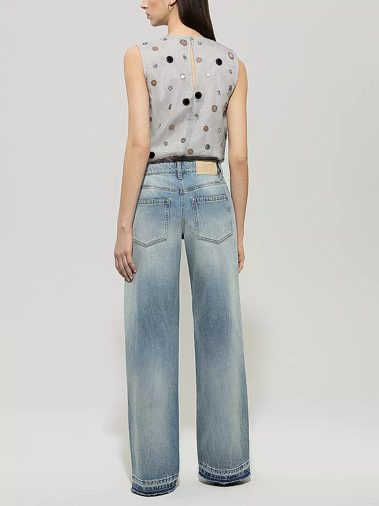 LUISA CERANO | Jeans Wide Leg | blau