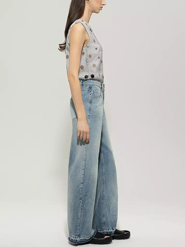 LUISA CERANO | Jeans Wide Leg | blau