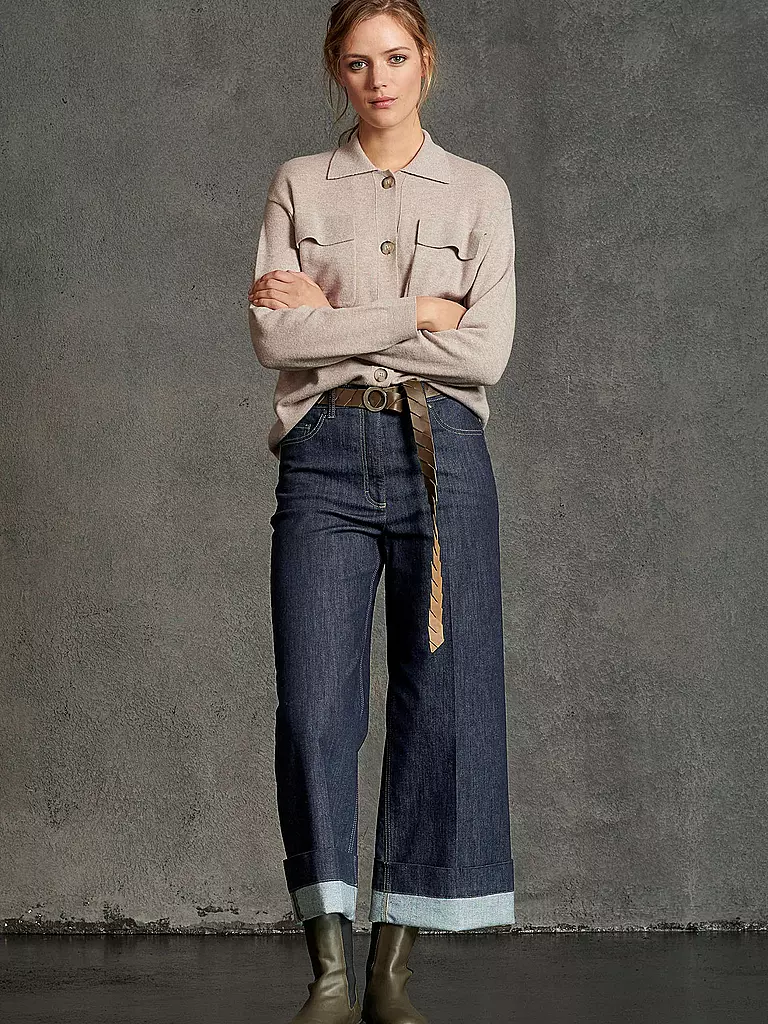 LUISA CERANO | Jeans Wide Leg | blau