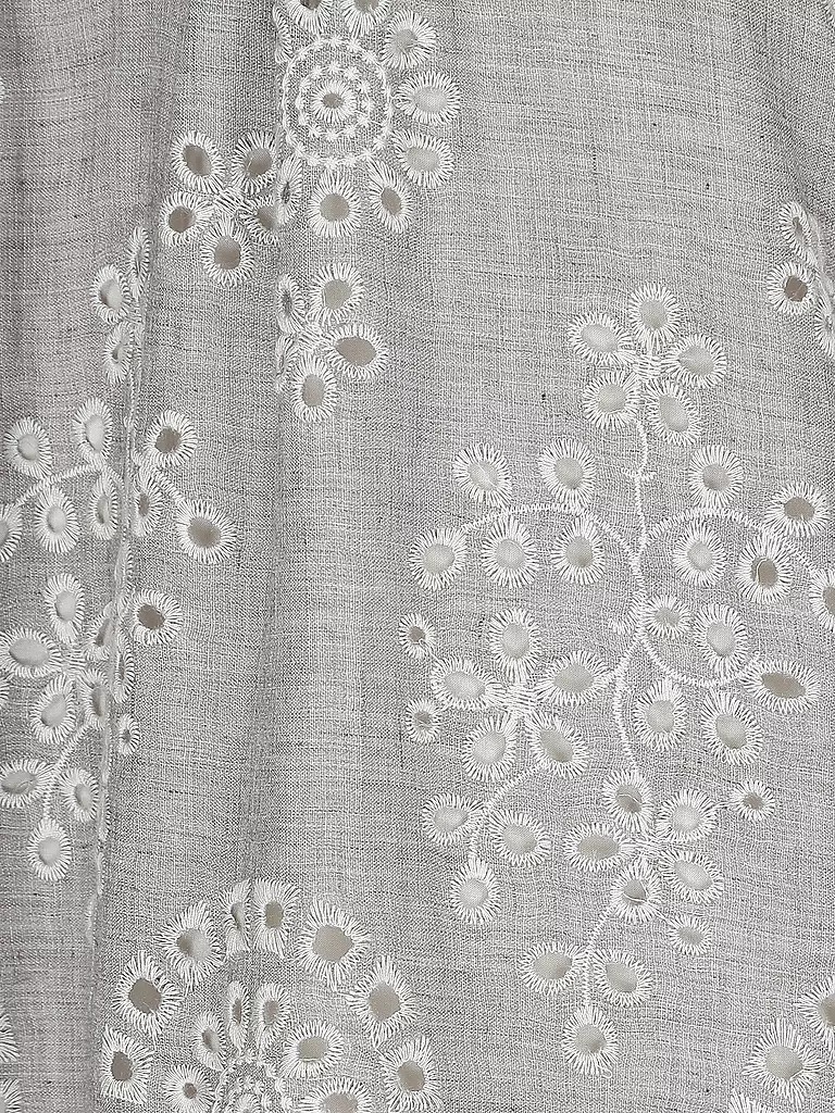 LUISA CERANO | Kleid Broderie Anglaise  | grau