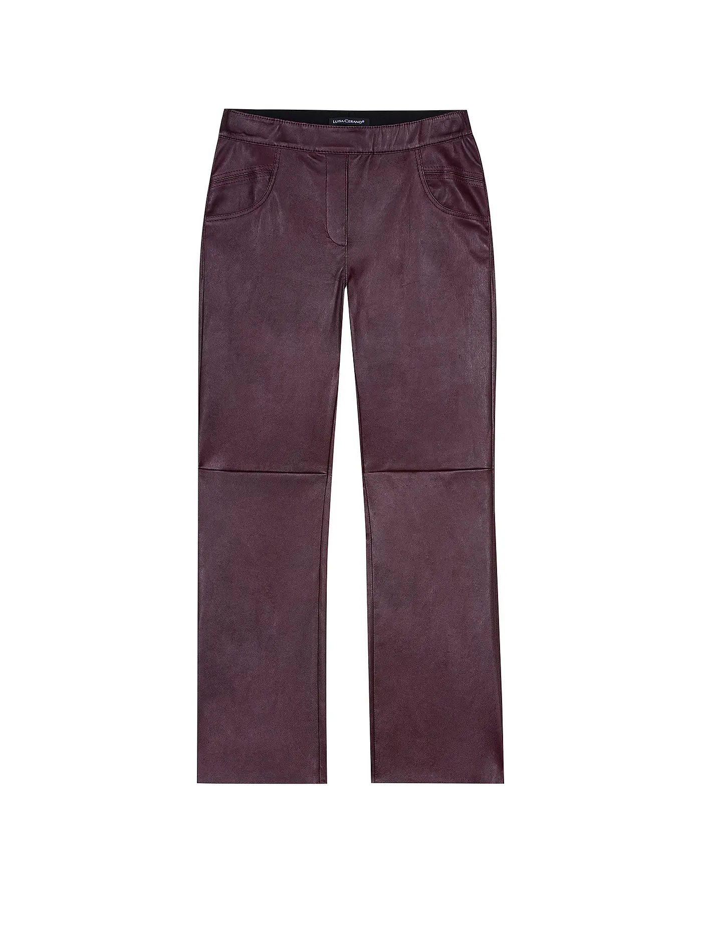 LUISA CERANO | Lederhose  | dunkelrot