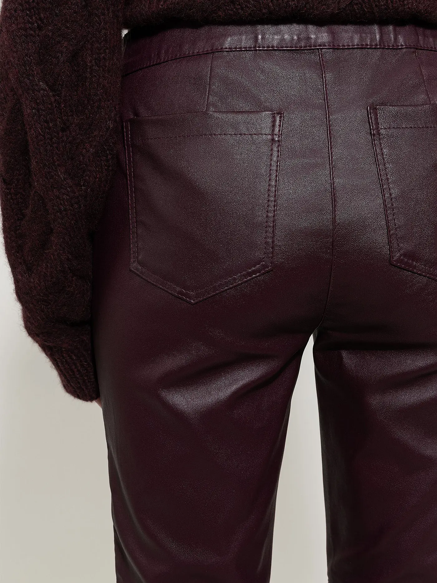 LUISA CERANO | Lederhose  | dunkelrot