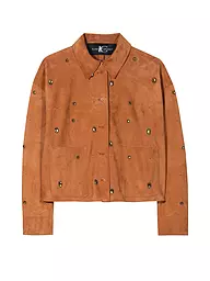 LUISA CERANO | Lederjacke  | orange