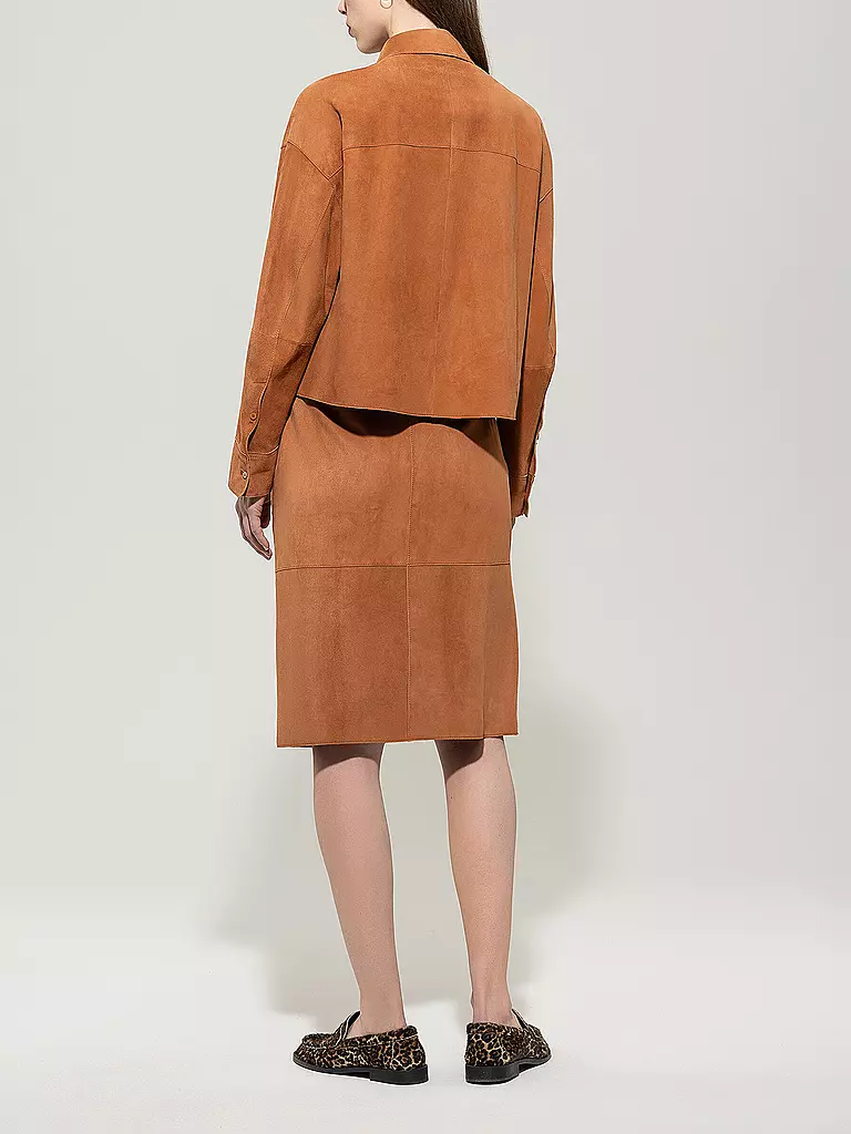 LUISA CERANO | Lederjacke  | orange
