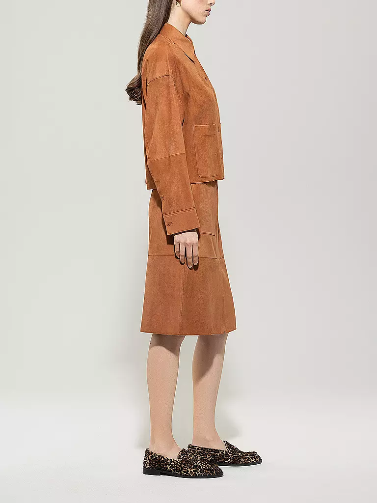 LUISA CERANO | Lederjacke  | orange