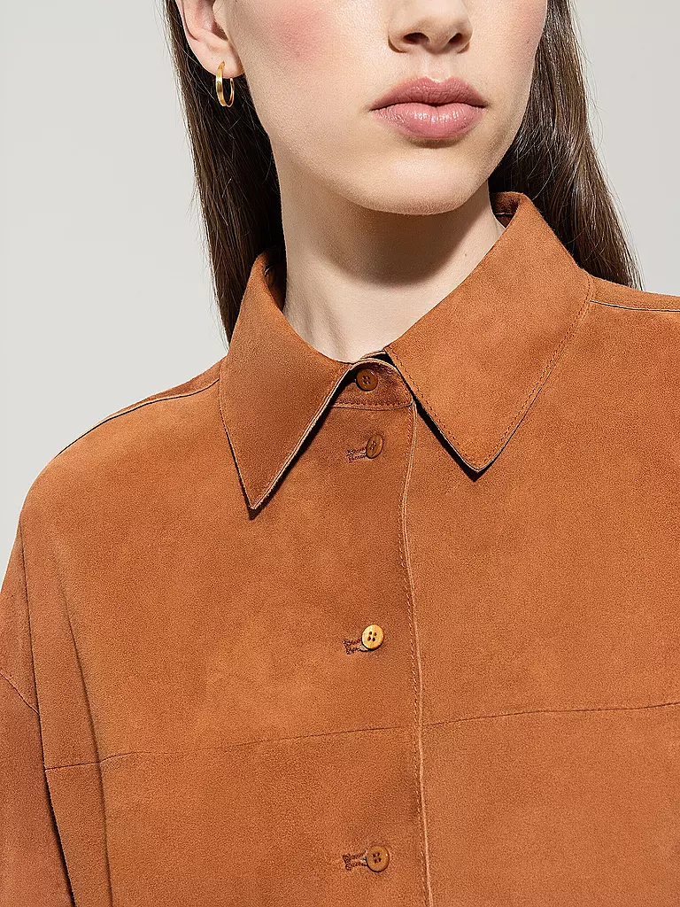LUISA CERANO | Lederjacke  | orange