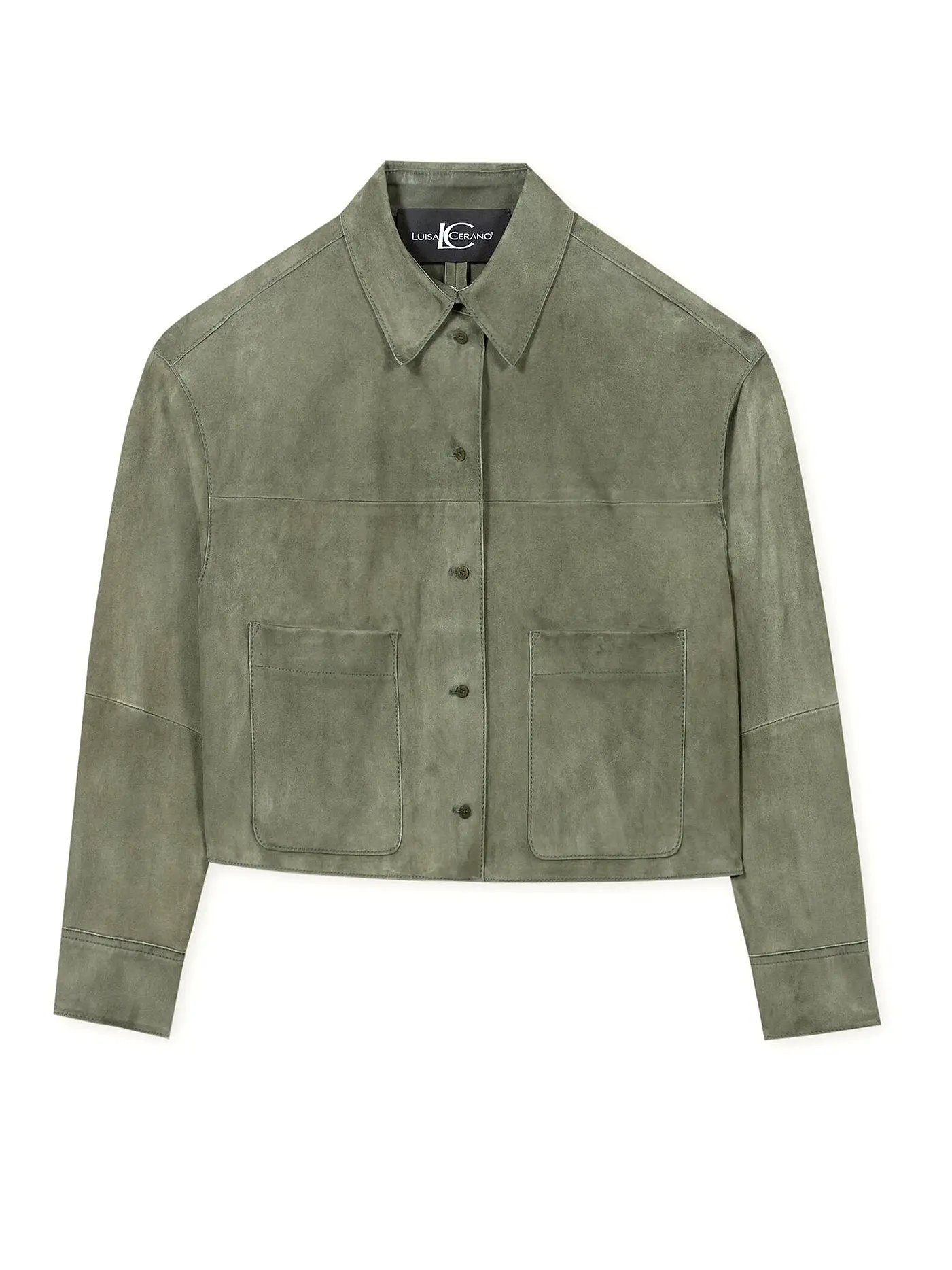 LUISA CERANO | Lederjacke | petrol