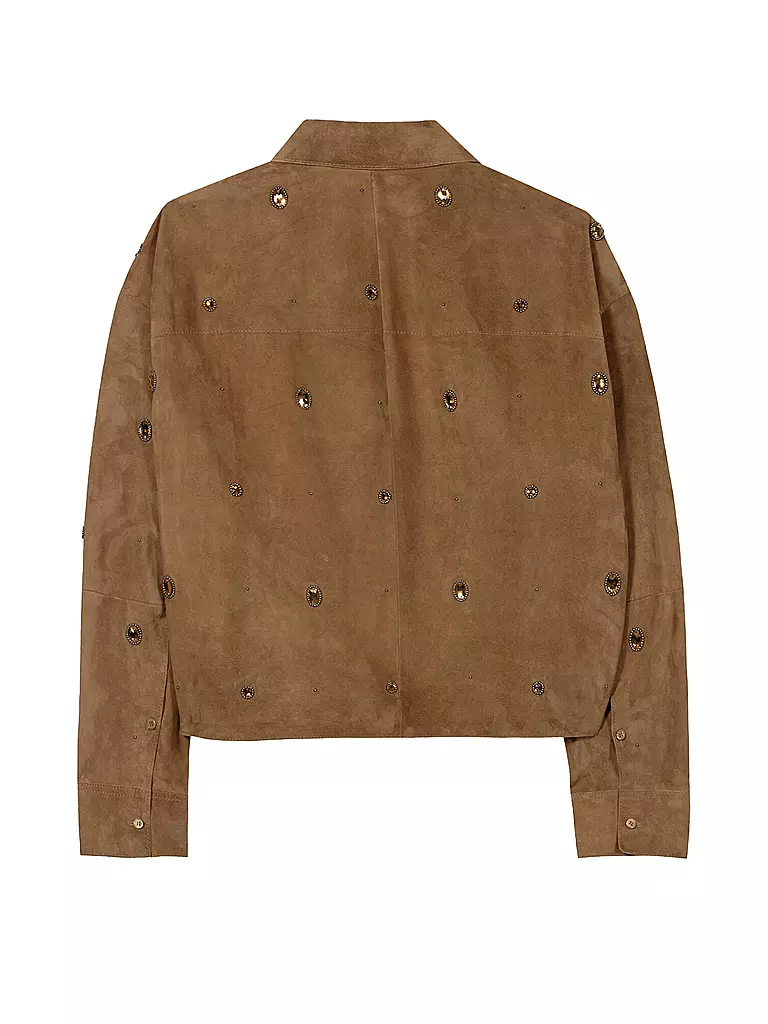 LUISA CERANO | Lederjacke | orange