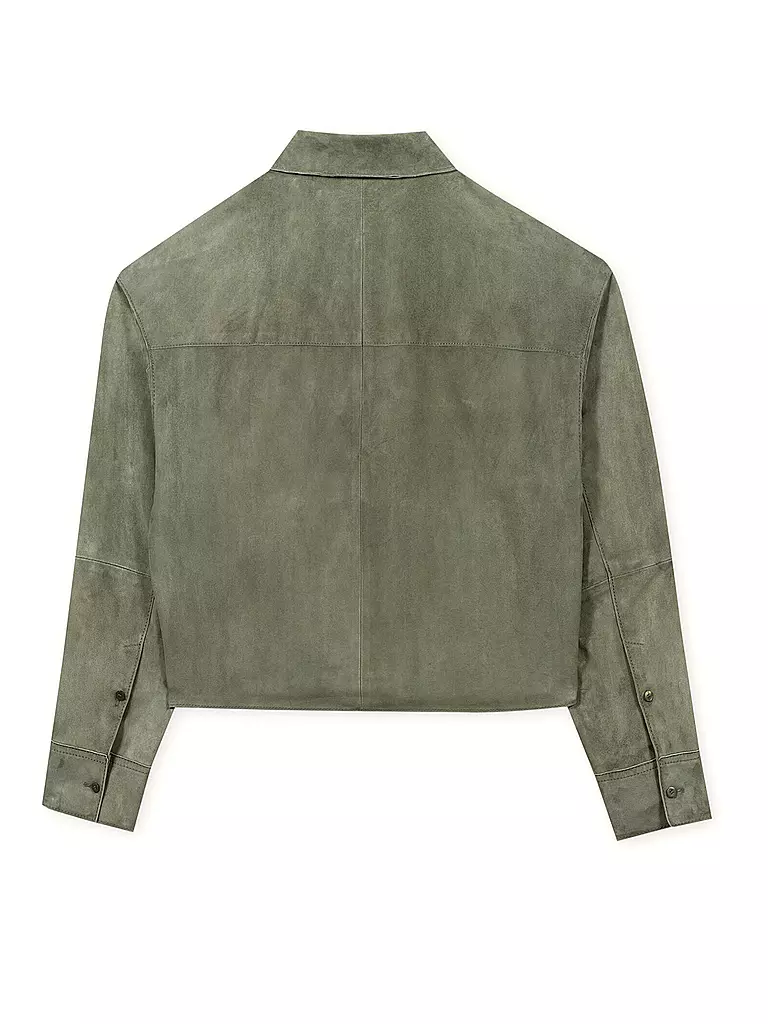 LUISA CERANO | Lederjacke | petrol