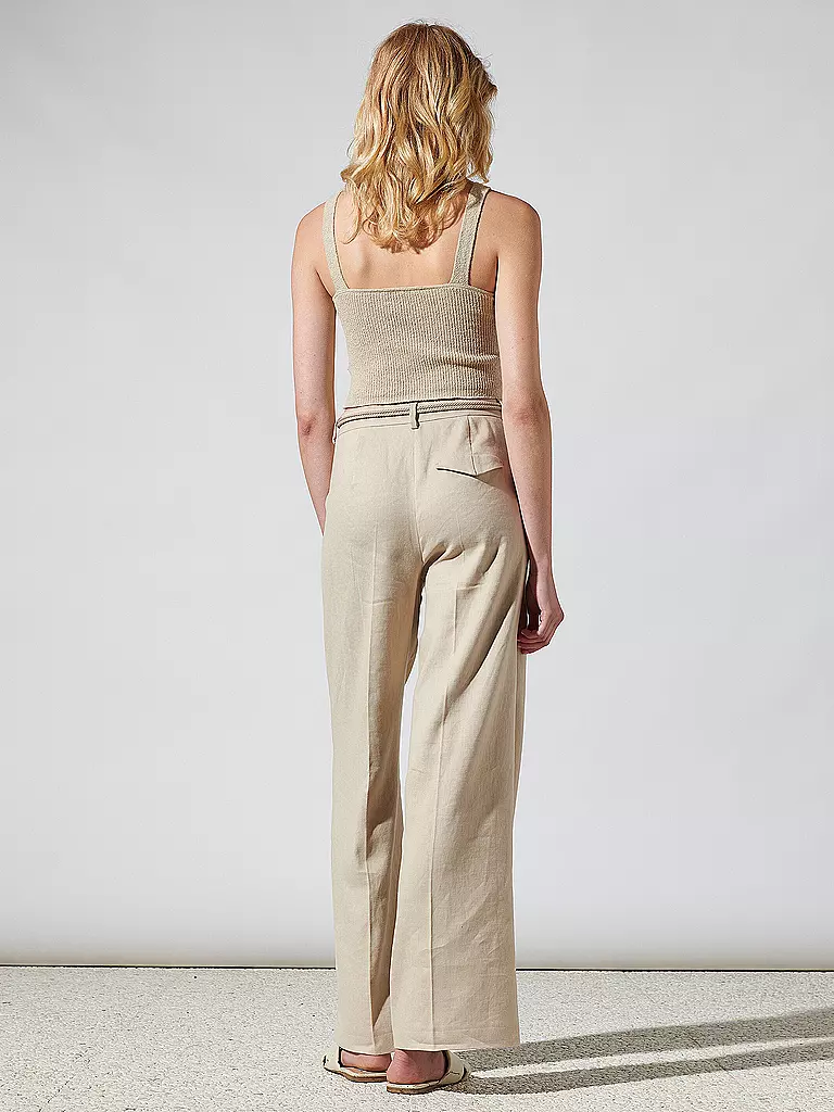 LUISA CERANO | Leinenhose | beige