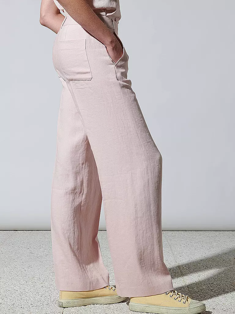 LUISA CERANO | Leinenhose | rosa