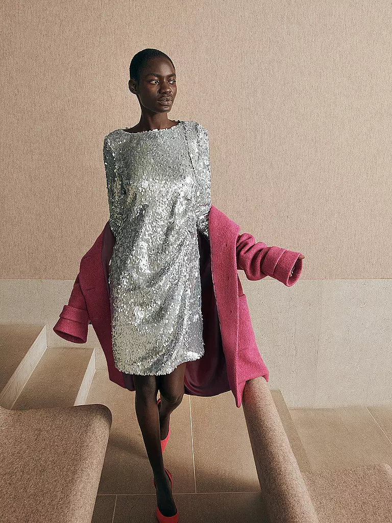 LUISA CERANO | Minikleid | silber