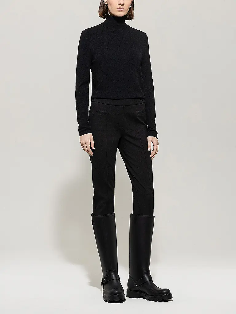 LUISA CERANO | Rollkragenpullover  | schwarz