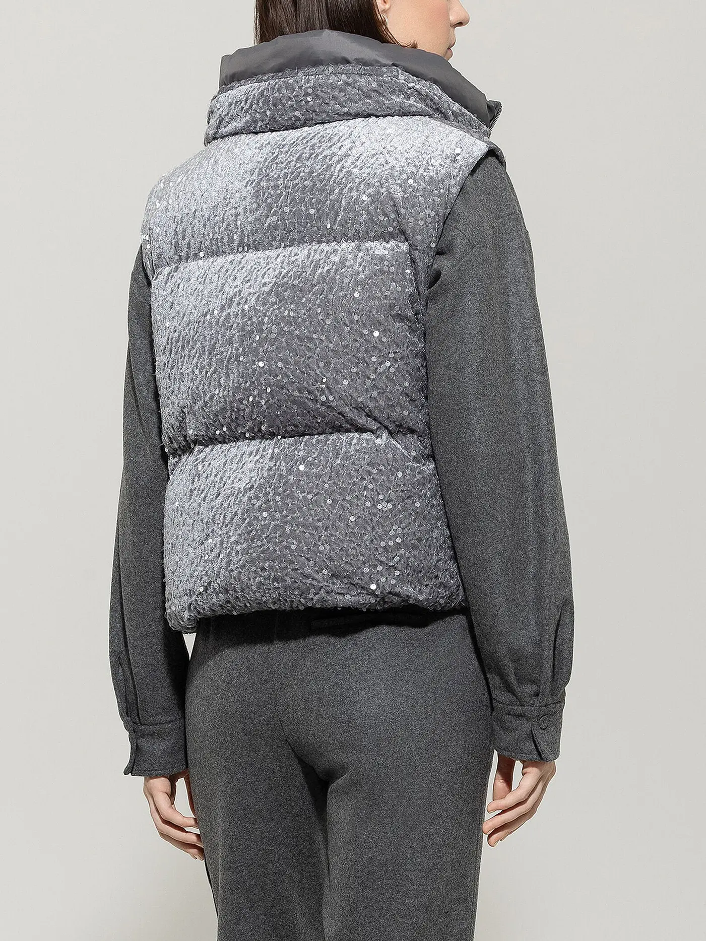 LUISA CERANO | Steppgilet  | hellgrau
