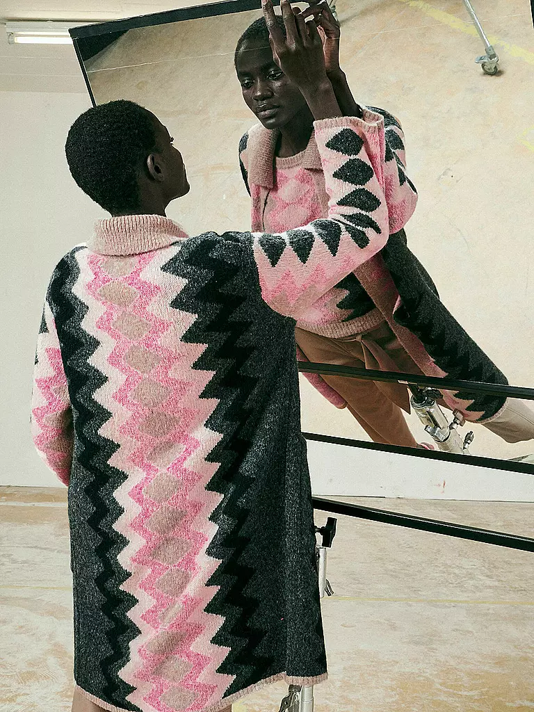 LUISA CERANO | Strickmantel  | grau