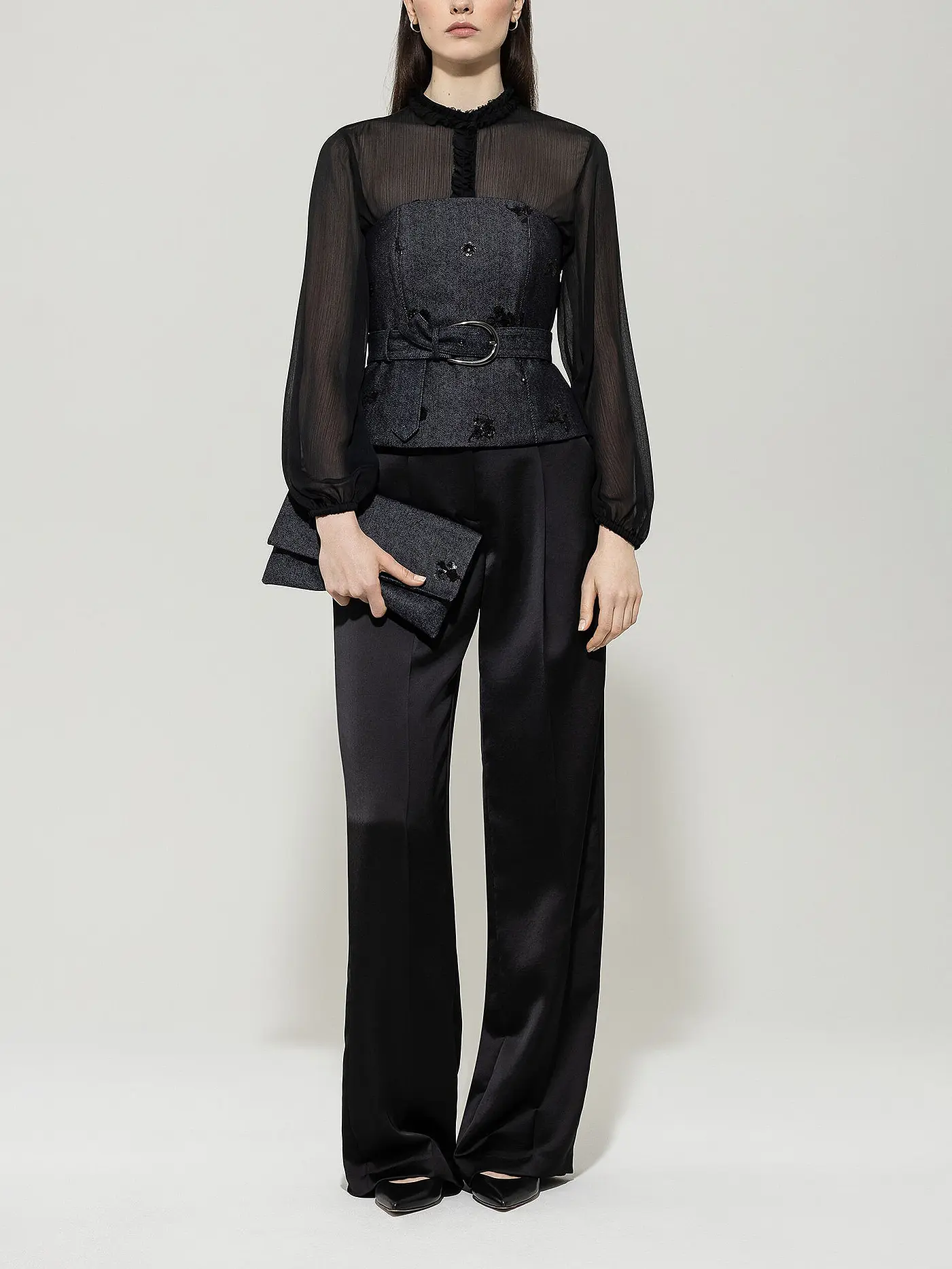 LUISA CERANO | Top - Corsage  | dunkelblau