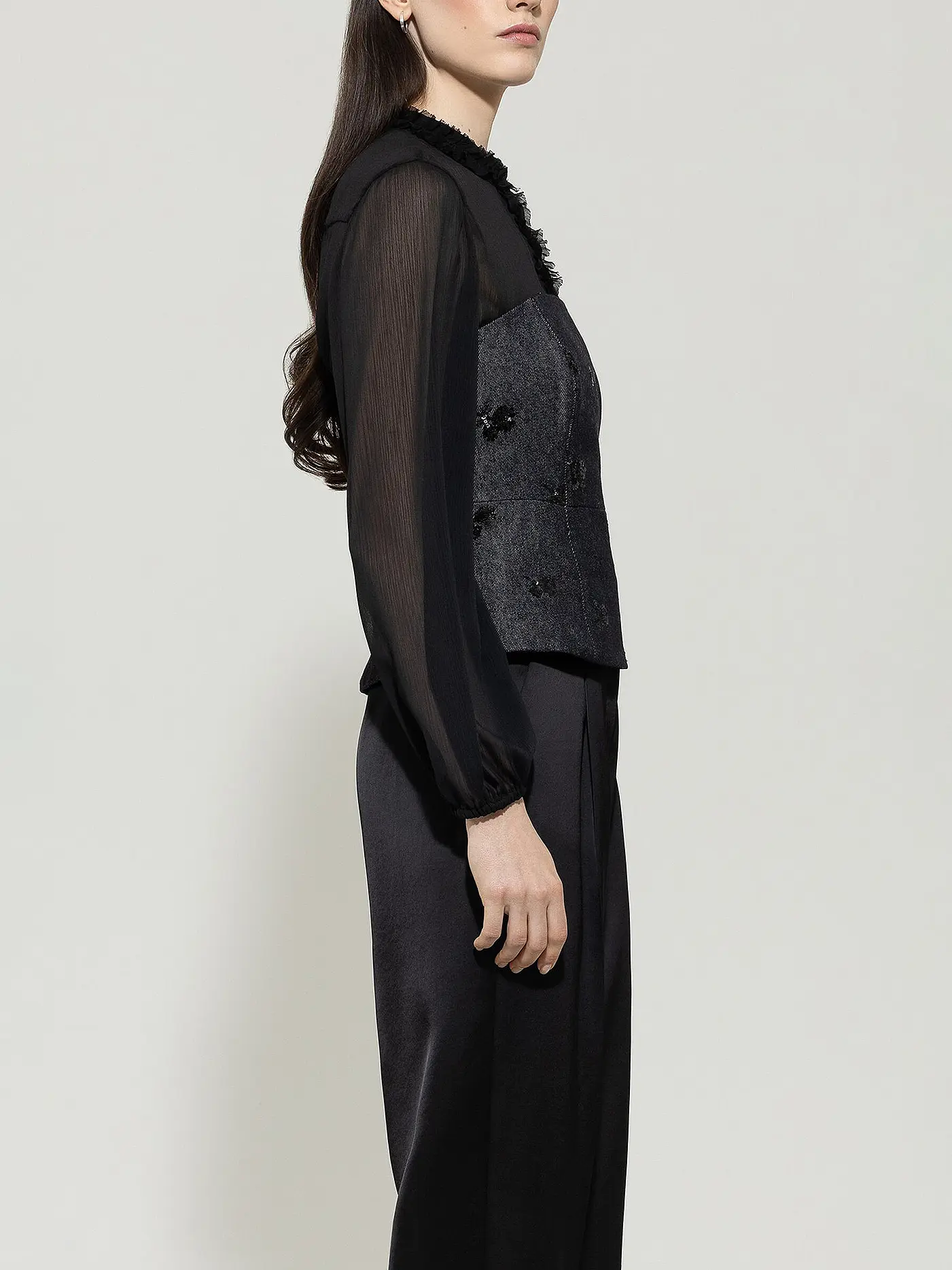 LUISA CERANO | Top - Corsage  | dunkelblau