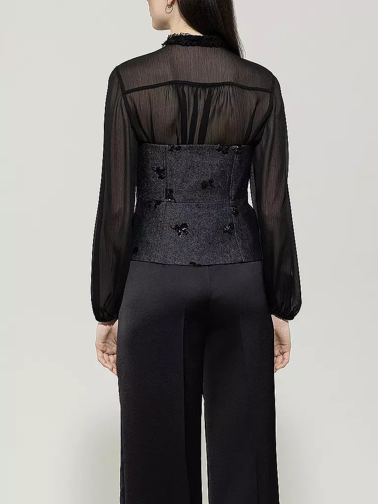LUISA CERANO | Top - Corsage | dunkelblau