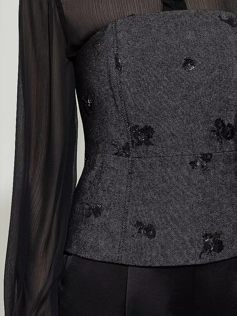 LUISA CERANO | Top - Corsage | dunkelblau