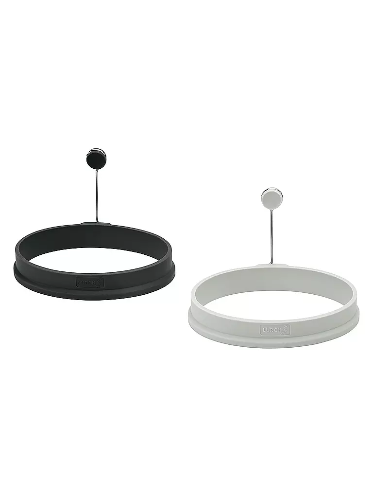 LURCH | Eiformer Oval 2er Set Silikon light-/iron grey | grau