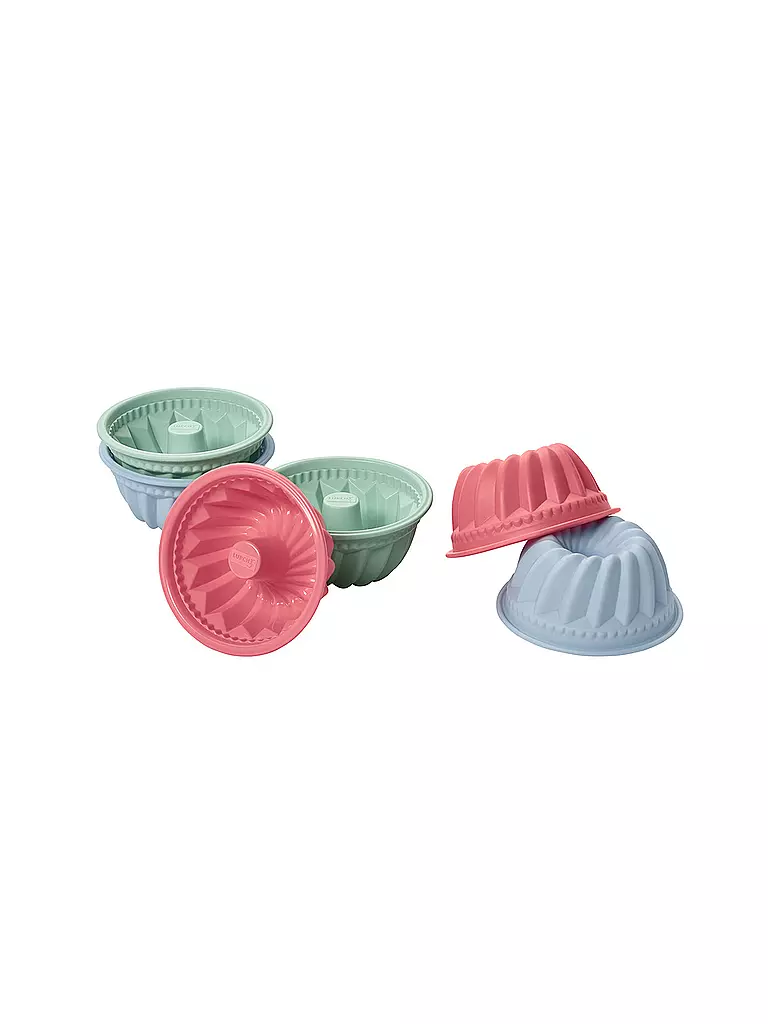 LURCH | Flexiform Muffinliner Gugelhupf 6er Set Pastel Mix | bunt