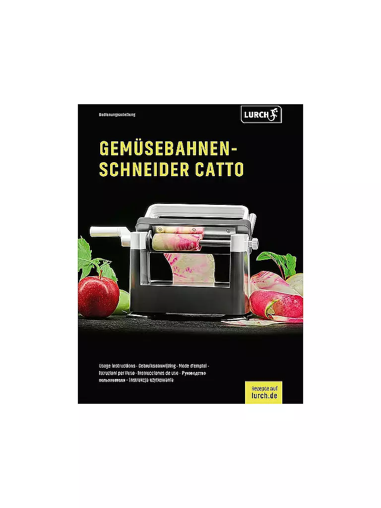 LURCH | Gemüsebahnen-Schneider Catto iron grey/weiß | weiss