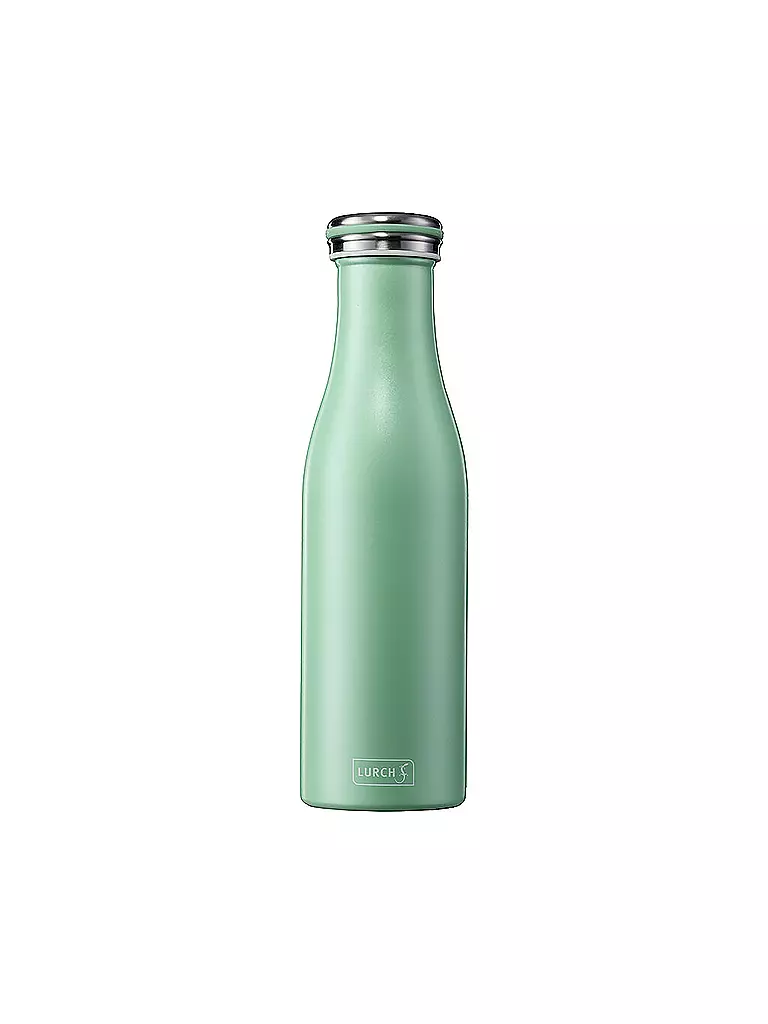 LURCH | Isolierflasche - Thermosflasche Edelstahl 0,5l Pearl Green | grün