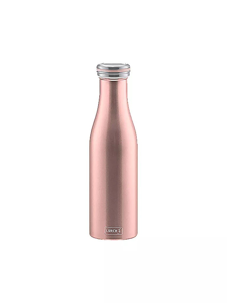 LURCH | Isolierflasche - Thermosflasche Edelstahl 0,5l rosegold | rosa