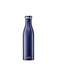 LURCH | Isolierflasche - Thermosflasche Edelstahl 0,75l Blau Metallic | dunkelblau