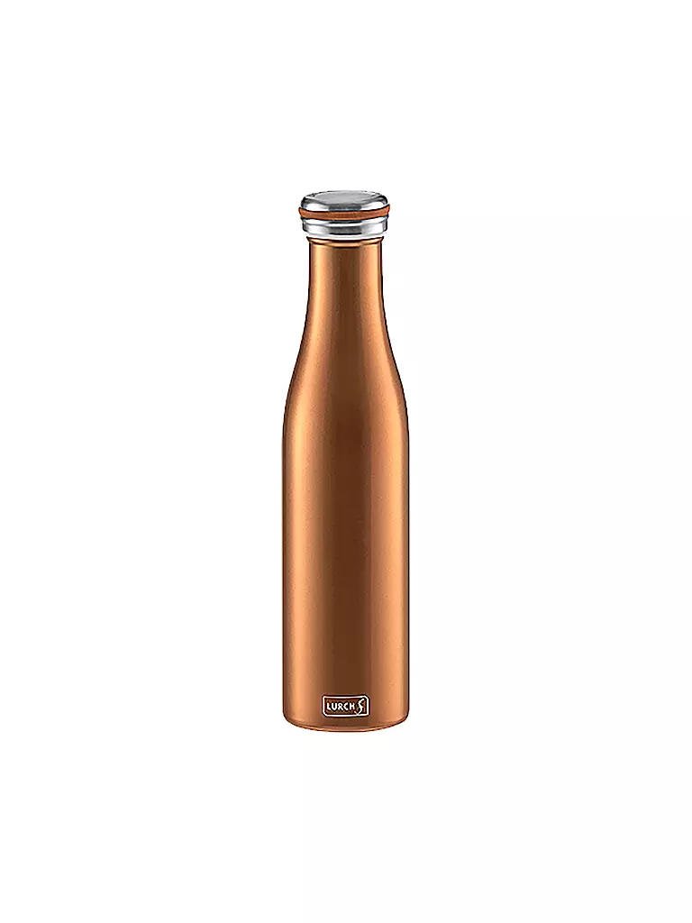LURCH | Isolierflasche - Thermosflasche Edelstahl 0,75l bronze-metallic | kupfer