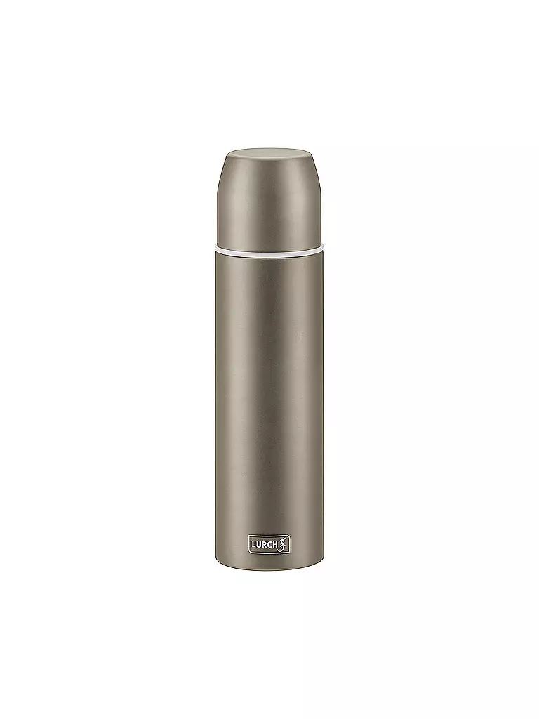 LURCH | Isolierflasche - Thermosflasche mit Becher EDS 0,45l Earth Grey | grau