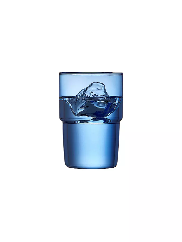 LYNG BY GLAS | Trinkglas 2er Set TORINO 40 cl Blau  | blau