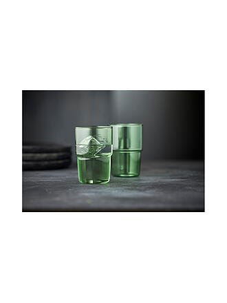 LYNGBY GLAS | Trinkglas 2er Set TORINO 40 cl Gruen