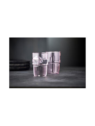 LYNGBY GLAS | Trinkglas 2er Set TORINO 40 cl Pink