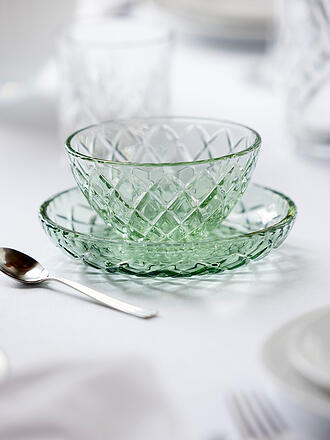 LYNGBY GLAS | Schale 4tlg. 12cm SORRENTO Grün