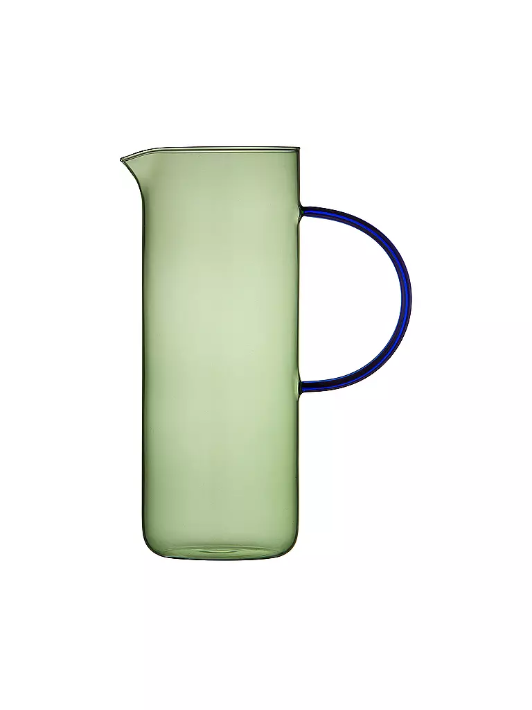LYNGBY GLAS | Glaskrug TORINO 1,1l Gruen/ Blau  | hellgrün