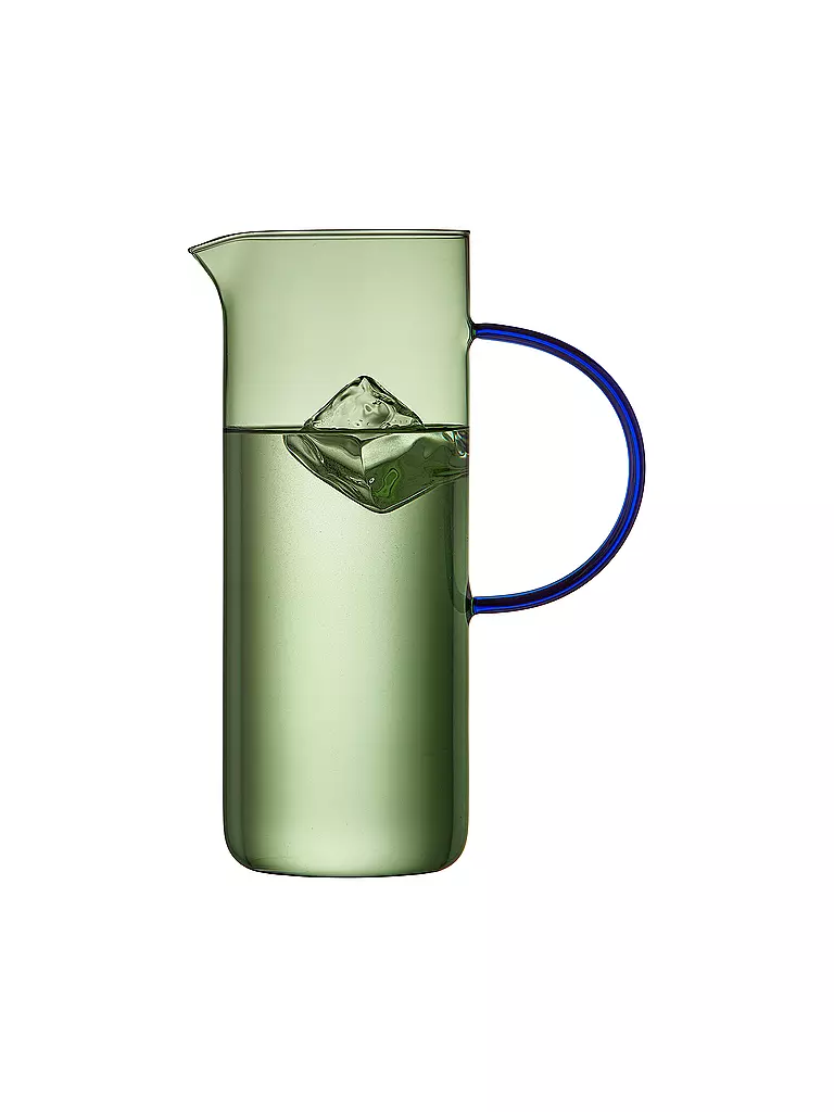LYNGBY GLAS | Glaskrug TORINO 1,1l Gruen/ Blau  | hellgrün