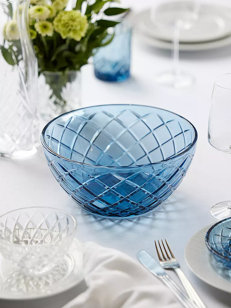 LYNGBY GLAS | Schüssel 24cm SORRENTO Blau | blau