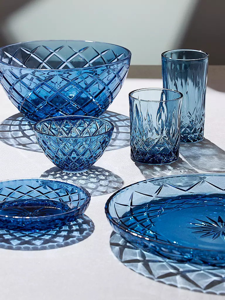 LYNGBY GLAS | Schüssel 24cm SORRENTO Blau | blau