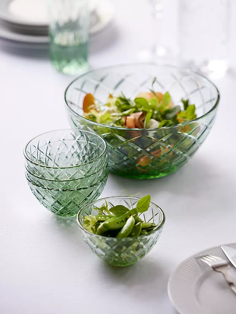 LYNGBY GLAS | Schale 4tlg. 12cm SORRENTO Grün | grün