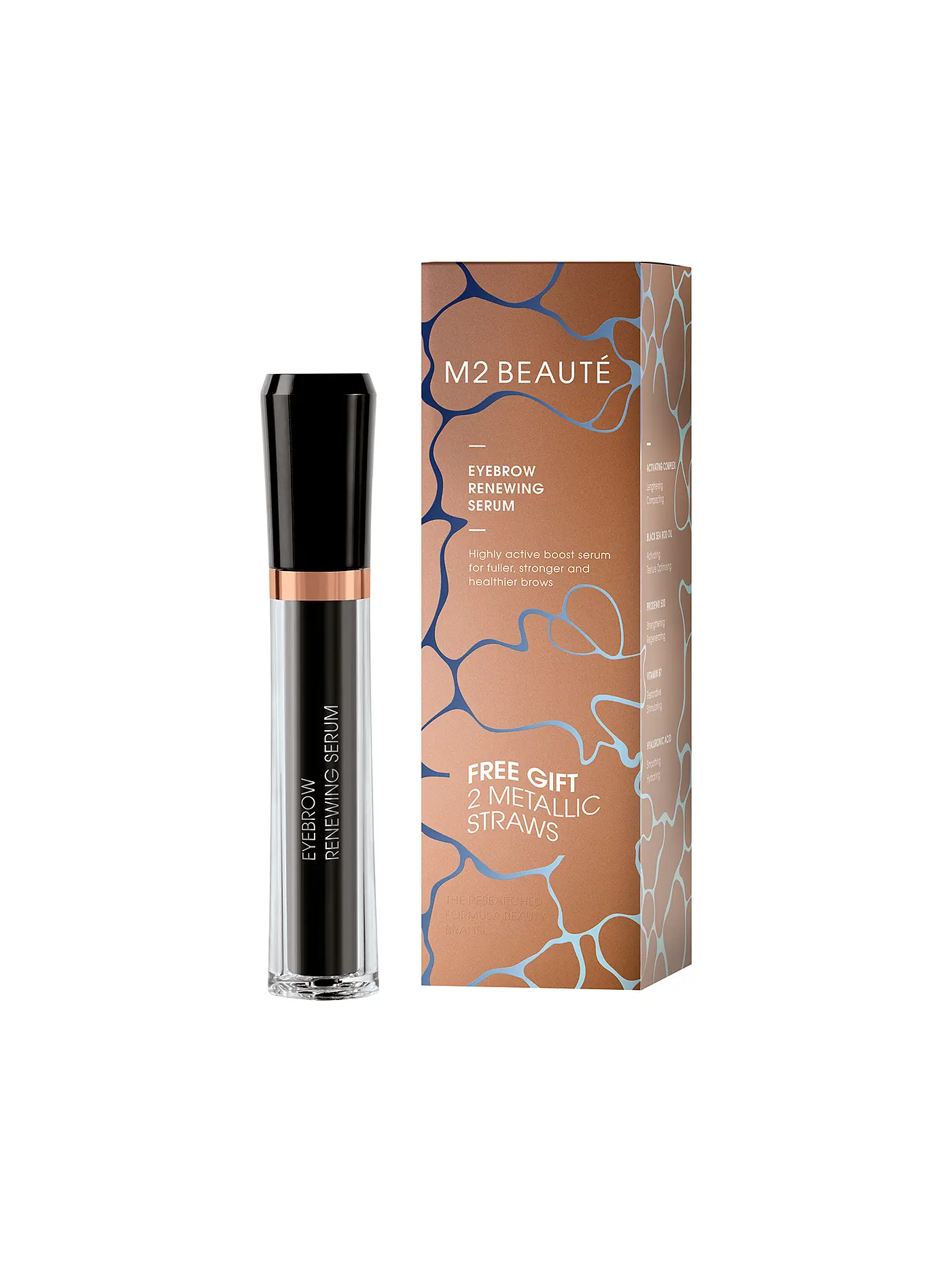 M2 BEAUTÉ | EYEBROW RENEWING SERUM Summer Edition 4ml | transparent