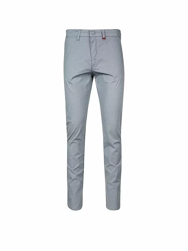 MAC | Chino Modern-Fit "Lennox" (Lang) | blau