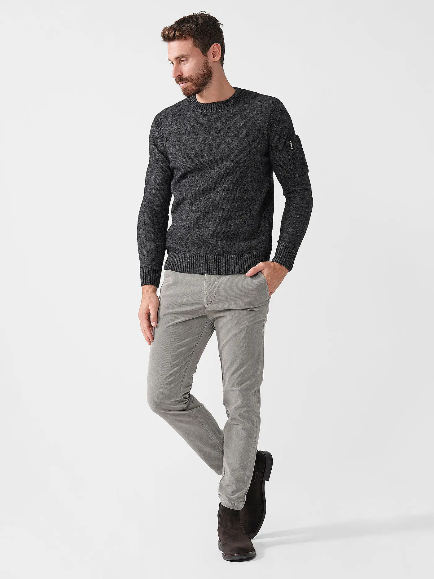 MAC | Cordhose Tapered Fit GRIFFIN  | hellgrau